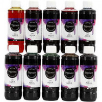 Liquid WaterColour, 10x250 ml, asstd. colours [HOB-34398]
