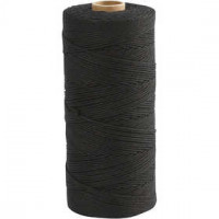 Cotton Twine, L: 315 m, thickness 1 mm, 220 g, black [HOB-41520]