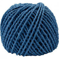 Paper Yarn, thickness 2.5-3 mm, approx. 42 m, 150 g, dark blue [HOB-41730]