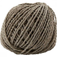 Paper Yarn, thickness 2.5-3 mm, approx. 42 m, 150 g, light brown [HOB-41733]