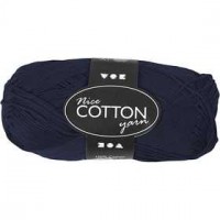 Mercerized Cotton Yarn, L: 165 m, 6S/4, 50 g, dark blue [HOB-421220]