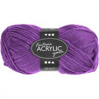 Fantasia Acrylic Yarn, L: 80 m, 50 g, purple [HOB-421705]