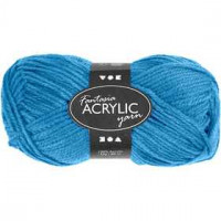 Fantasia Acrylic Yarn, L: 80 m, 50 g, turquoise [HOB-421780]