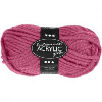 Fantasia Acrylic Yarn, L: 35 m, maxi, 50 g, rose [HOB-421871]