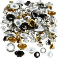 Eyelets, D: 3.2+4.8 mm, H: 3 mm, 120 pcs [HOB-4415]
