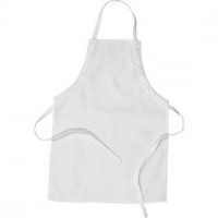 Apron, size 43x61 cm, 210 g/m2, 1 pc, white [HOB-445920]