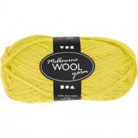 Melbourne Yarn, L: 92 m, 50 g, neon yellow [HOB-44707]