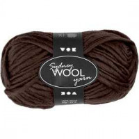 Sydney Yarn, L: 50 m, 50 g, brown [HOB-44726]