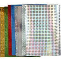 Holographic Paper, A4 210x297 mm, 120 g, 8 mixed sheets [HOB-449470]
