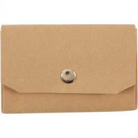 Faux Leather Purse, L: 11 cm, H: 8, 1 pc, light brown [HOB-49890]