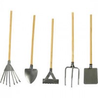 Garden Tools, L: 11 cm, 5 pcs [HOB-500130]