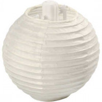 Paper Lamp, D: 7.5 cm, 10 pcs, white [HOB-50029]