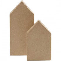 Houses, H: 12.5+15 cm, 2 pcs [HOB-504343]
