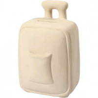 Trolley Money Box, H: 14,50 cm, W: 8 cm, white, 8pcs, L: 9 cm