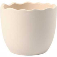 Egg Shell, D: 7.5 cm, H: 6.3 cm, 24 pcs, white [HOB-50647]