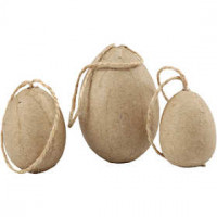 Egg, H: 3+4+5 cm, 6 pcs [HOB-510423]