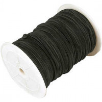 Faux suede cord,  3 mm, black, 100m