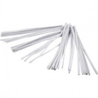 Pipe Cleaners, thickness 6 mm, L: 30 cm, white, 50pcs