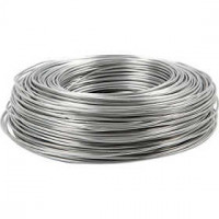 Aluminium Wire, thickness 2 mm, silver, round, 100m