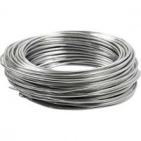 Aluminium Wire, thickness 3 mm, silver, round, 29m