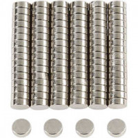 Power Magnets, D: 5 mm, thickness 2 mm, 100 pcs [HOB-51791]