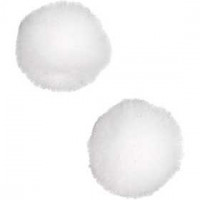 Pompoms, D: 20 mm, 100 pcs, white [HOB-51858]