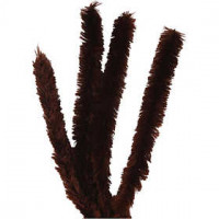 Pipe Cleaners, thickness 30 mm, L: 40 cm, 4 pcs, brown [HOB-51940]