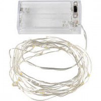 LED String of Lights, L: 3.15 m, 1 pc, silver [HOB-52329]