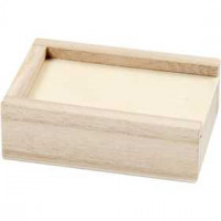 Box, size 9x6x3 cm, inner size 7.4x4.4x2 cm, 1 pc, paulownia [HOB-55762]