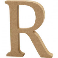 Letter, H: 13 cm, thickness 2 cm, 1 pc, MDF [HOB-56327]