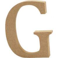 Letter, G, H: 8 cm, thickness 1,5 cm, MDF, 1pc