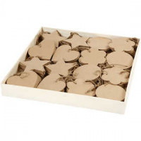 Ornaments, size 10 cm, thickness 2,5 mm, MDF, 160pcs