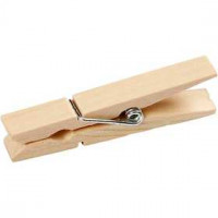 Clothes Pegs, L: 48 mm, W: 6 mm, birch, 50pcs
