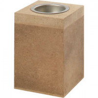Tea Light Candle Holder, size 7x7 cm, H: 10 cm, 1 pc, MDF [HOB-56718]