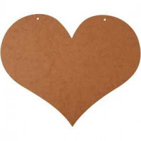 Heart, size 50x40 cm, thickness 5 mm, 1 pc, MDF [HOB-56745]