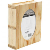 Book Box, size 21.7x18 cm, thickness 5.6 cm, 1 pc, plywood [HOB-56757]