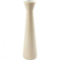 Candle Light Holder, H: 23 cm, D: 6 cm, 1 pc, poplar wood [HOB-56759]