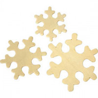 Snowflake, size 4-6 cm, 60 pcs [HOB-56767]
