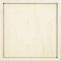 Frame, size 10x10 cm, thickness 4 mm, 20 pcs, plywood [HOB-56846]