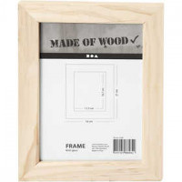 Frame With Glass, size 21x16 cm, carving: 16.7x11.7 cm, 1 pc, pine [HOB-57467]