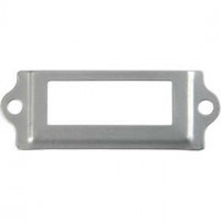 Archive Fittings, size 22x60 mm, hole size 12x34 mm, 40 pcs, silver [HOB-58014]