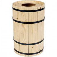 Carnival Barrel, H: 38 cm, 1 pc, pine [HOB-59206]