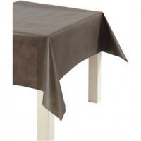 Imitation Fabric Table Cloth, W: 125 cm, 70 g/m2, 10 m, brown [HOB-594006]