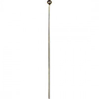 Ball Head Pins, L: 60 mm, gold-plated, 150pcs