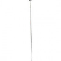 Head Pins, L: 50 mm, silver-plated, 300pcs