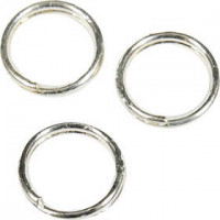 Split Ring, D: 5 mm, inner size 4 mm, 30 pcs, silver-plated [HOB-613420]