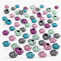 Bead Mix, D: 6 mm, hole size 2 mm, 200g