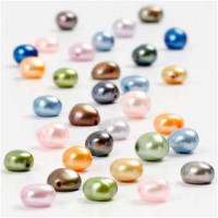 Freshwater Pearls, size 5-6 mm, hole size 1 mm, 40cm