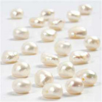 Freshwater Pearls, size 4-6 mm, hole size 1 mm, mother-of-pearl, 40cm