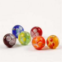 Flower Dream, D: 13 mm, hole size 2 mm, 12 mixed, asstd colours [HOB-68473]